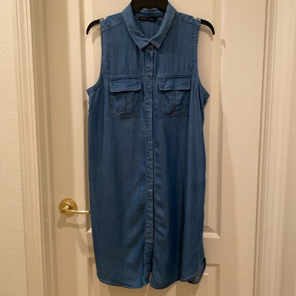 Denim shirt dress